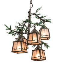 Luma-Spec Lighting 211883 - 28" Wide Pine Branch Valley View 5 Light Chandelier