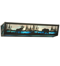 Luma-Spec Lighting 211972 - 24" Wide Moose & Black Bear Vanity Light