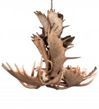 Luma-Spec Lighting 212269 - 64" Wide Antlers Moose 12 Light Chandelier
