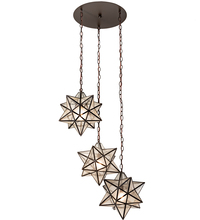 Luma-Spec Lighting 213235 - 24" Wide Moravian Star 3 Light Cascading Pendant