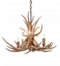 Luma-Spec Lighting 213675 - 29" Wide Antlers Elk 4 Light Chandelier
