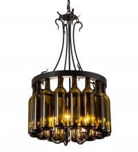 Luma-Spec Lighting 214047 - 17" Wide Tuscan Vineyard 16 Wine Bottle Pendant