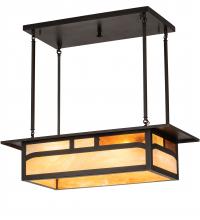Luma-Spec Lighting 214896 - 34" Long Hyde Park Double Bar Mission Oblong Pendant