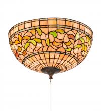 Luma-Spec Lighting 214929 - 16" Wide Tiffany Turning Leaf Flushmount