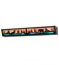 Luma-Spec Lighting 216073 - 36" Wide Moose & Black Bear Vanity Light