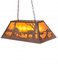 Luma-Spec Lighting 216481 - 33" Long Battling Bucks Oblong Pendant