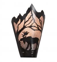 Luma-Spec Lighting 217008 - 8" Wide Moose at Dawn Left Wall Sconce