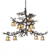 Luma-Spec Lighting 218578 - 48" Long Pine Branch 12 Light Chandelier