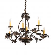 Luma-Spec Lighting 218893 - 28" Wide Oak Leaf & Acorn 6 Light Chandelier