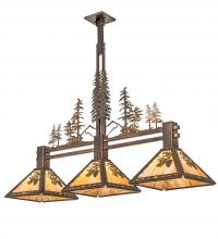 Luma-Spec Lighting 219382 - 45" Long Winter Pine Tall Pines 3 Light Island Pendant