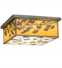 Luma-Spec Lighting 220112 - 20" Square Hyde Park Ginkgo Flushmount
