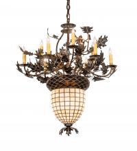 Luma-Spec Lighting 221201 - 34" Wide Oak Leaf & Acorn 9 Light Chandelier