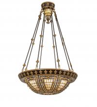 Luma-Spec Lighting 221467 - 28" Wide Fleur-de-lis Semi-Flushmount