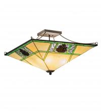 Luma-Spec Lighting 226770 - 26" Square Pinecone Ridge Semi-Flushmount