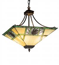 Luma-Spec Lighting 226778 - 17" Square Pinecone Ridge Inverted Pendant