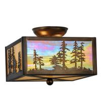 Luma-Spec Lighting 22864 - 10"Sq Tall Pines Flushmount