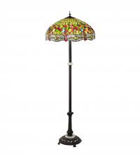 Luma-Spec Lighting 228851 - 62" High Tiffany Hanginghead Dragonfly Floor Lamp