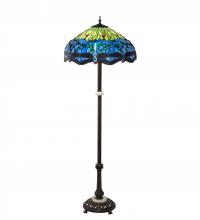 Luma-Spec Lighting 229124 - 62" High Tiffany Hanginghead Dragonfly Floor Lamp
