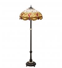 Luma-Spec Lighting 229132 - 62" High Tiffany Hanginghead Dragonfly Floor Lamp