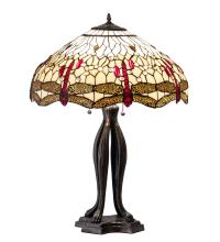 Luma-Spec Lighting 229133 - 30" High Tiffany Hanginghead Dragonfly Table Lamp