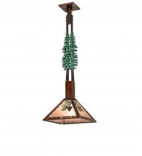 Luma-Spec Lighting 229402 - 12" Square Winter Pine Tall Pines Pendant
