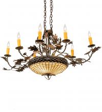 Luma-Spec Lighting 230422 - 48" Long Greenbriar Oak 8 Light Chandelier