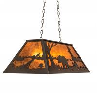 Luma-Spec Lighting 231978 - 33" Long Bear at Lake Oblong Pendant