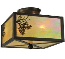 Luma-Spec Lighting 23211 - 10"Square Timeless Bronze Balsam Pine Flushmount