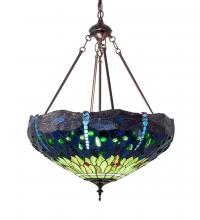 Luma-Spec Lighting 232781 - 22" Wide Tiffany Hanginghead Dragonfly Inverted Pendant