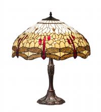 Luma-Spec Lighting 232803 - 26" High Tiffany Hanginghead Dragonfly Table Lamp