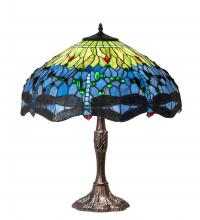 Luma-Spec Lighting 232804 - 26" High Tiffany Hanginghead Dragonfly Table Lamp