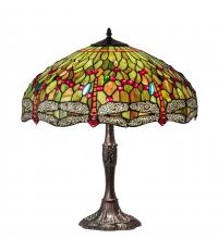 Luma-Spec Lighting 232805 - 26" High Tiffany Hanginghead Dragonfly Table Lamp