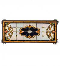 Luma-Spec Lighting 233082 - 24" Wide X 10" High Madison Transom Stained Glass Window