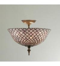 Luma-Spec Lighting 23310 - 16"W Tiffany Fishscale Flushmount