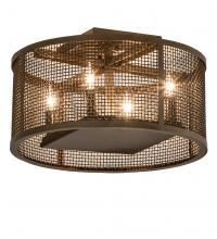 Luma-Spec Lighting 233547 - 15" Wide Cilindro Rame Flushmount