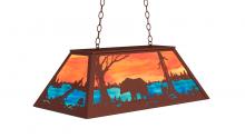 Luma-Spec Lighting 234050 - 33" Long Bear at Lake Oblong Pendant