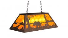 Luma-Spec Lighting 234094 - 33" Long Bear at Lake Oblong Pendant