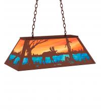 Luma-Spec Lighting 234275 - 33" Wide Moose at Lake Oblong Pendant