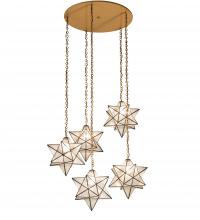 Luma-Spec Lighting 234505 - 45" Wide Moravian Star 5 Light Cascading Pendant