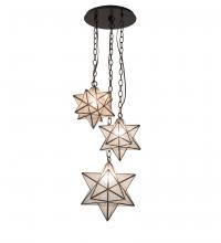 Luma-Spec Lighting 236061 - 17" Wide Moravian Star 3 Light Cascading Pendant