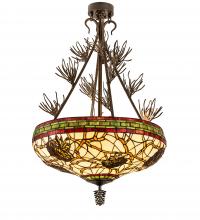 Luma-Spec Lighting 237600 - 24" Wide Pinecone Semi-Flushmount