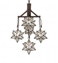 Luma-Spec Lighting 237620 - 26" Wide Moravian Star 5 Light Chandelier