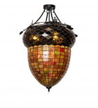 Luma-Spec Lighting 237656 - 22" Wide Greenbriar Oak Semi-Flushmount