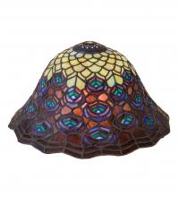 Luma-Spec Lighting 23958 - 12" Wide Tiffany Peacock Feather Shade