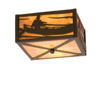Luma-Spec Lighting 23991 - 10"Sq Canoe At Lake Flushmount