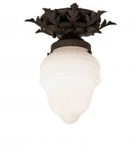 Luma-Spec Lighting 239969 - 8.5" Wide Fancy Floral W/Colonnade Globe Flushmount