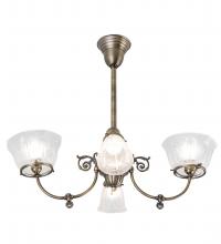 Luma-Spec Lighting 239972 - 28" Long Revival Gas & Electric 4 Light Oblong Chandelier