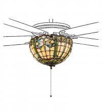 Luma-Spec Lighting 240007 - 12" Wide Tiffany Dragonfly Fan Light