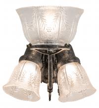 Luma-Spec Lighting 240031 - 15" Wide Revival Gas & Electric 3 Light Wall Sconce