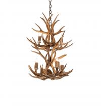Luma-Spec Lighting 240289 - 20" Wide Antlers 6 Light Two Tier Chandelier